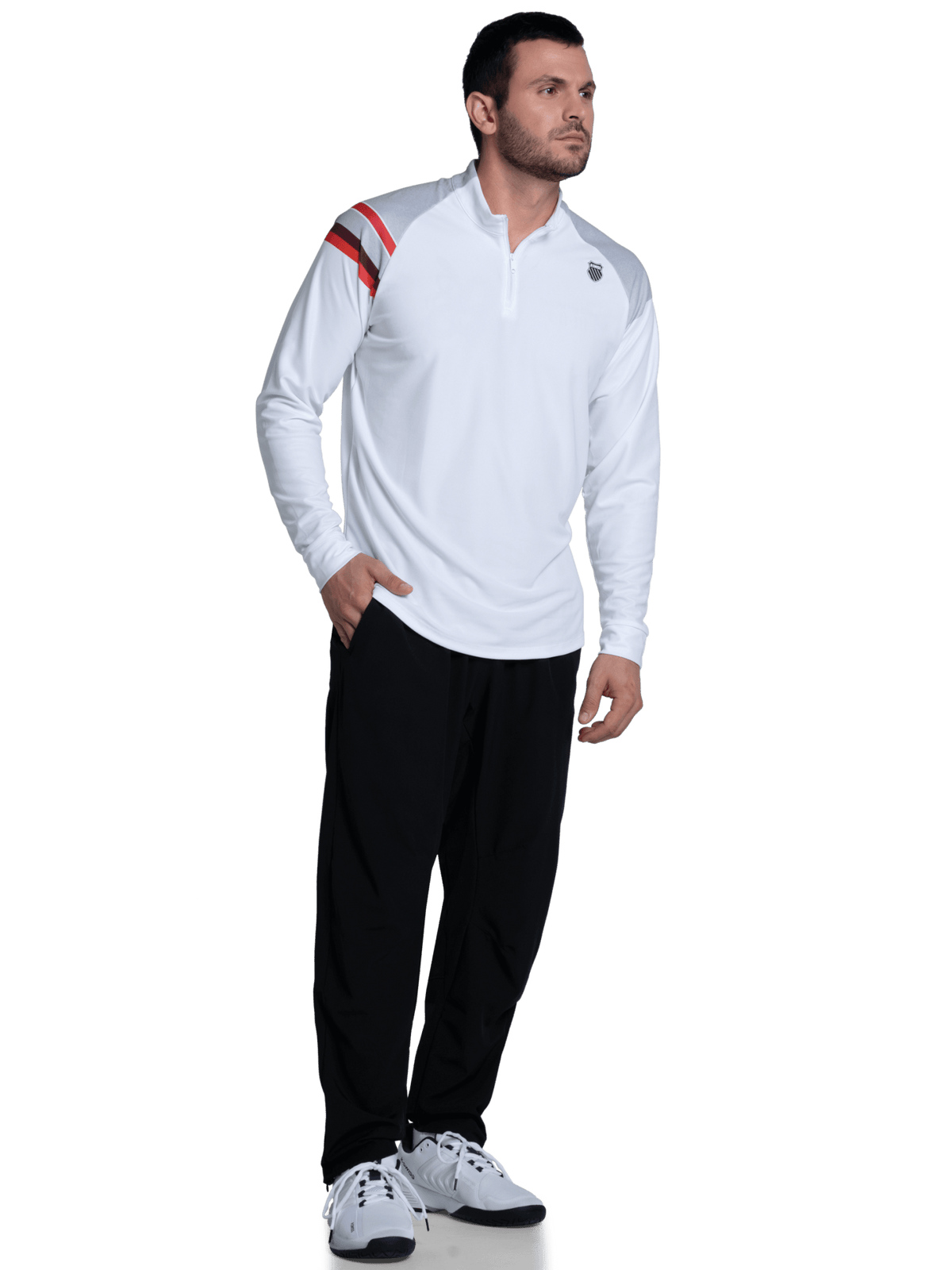 SIDELINE 1/4 ZIP L/S | K-Swiss Exclusive