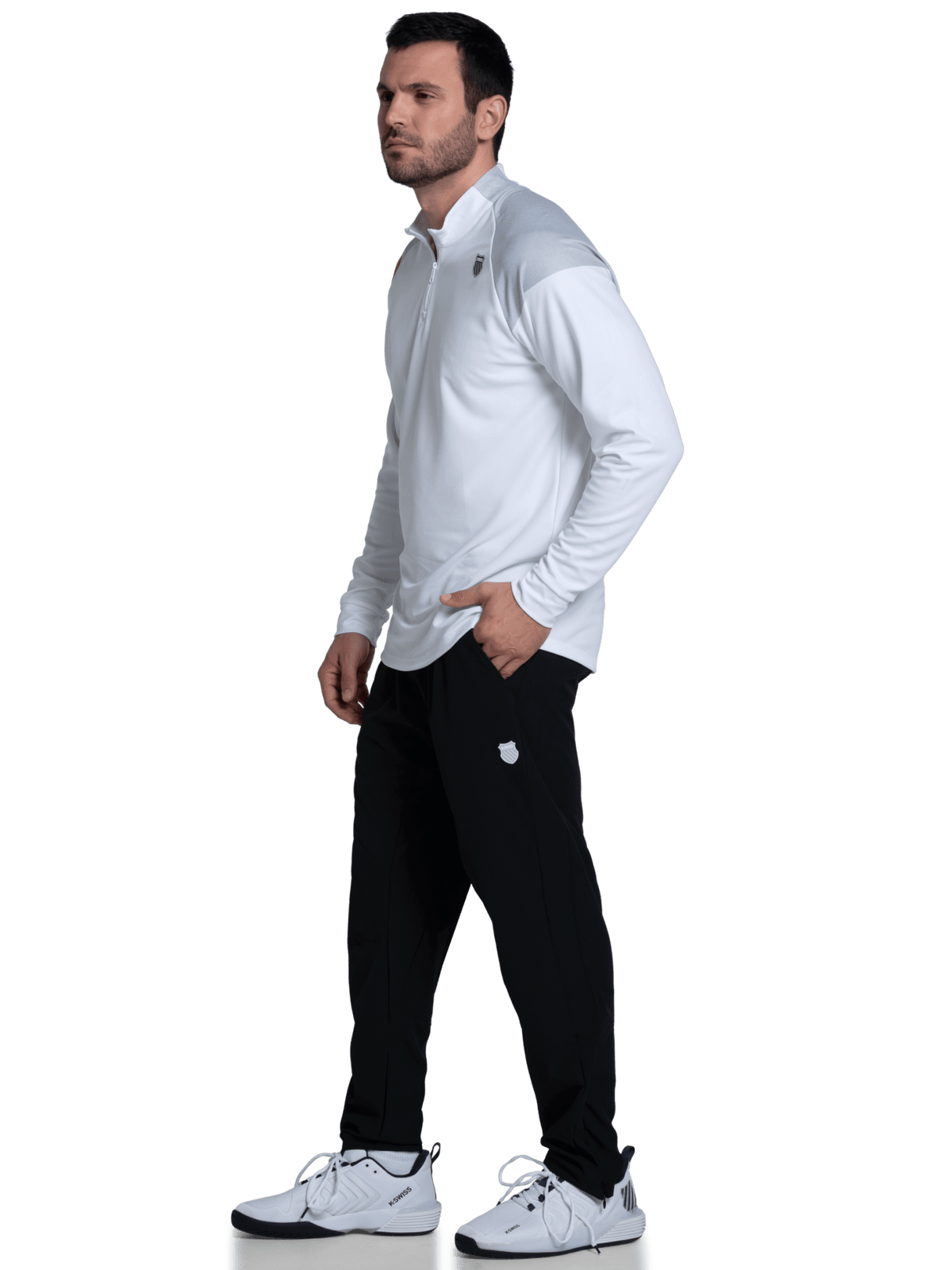 SIDELINE 1/4 ZIP L/S | K-Swiss Exclusive